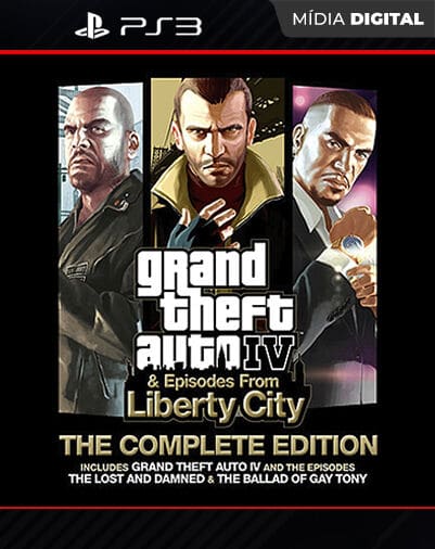 Grand Theft Auto IV - GTA 4 - Jogo PS3 Midia Fisica