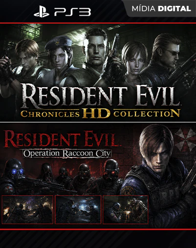Resident Evil Chronicles HD + Operation Raccon City Playstation 3 Mídia Digital