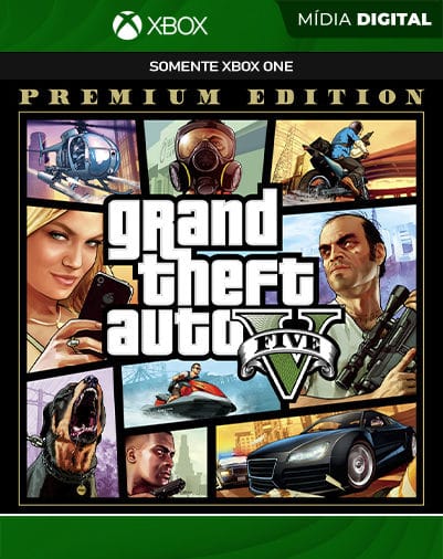 Jogo GTA V Premium Edition - Xbox One Mídia Física - Mundo Joy Games -  Venda, Compra e Assistência em Games e Informática